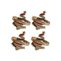 Karácsonyi szalvétagyűrűk Karácsonyfa LUX 4db