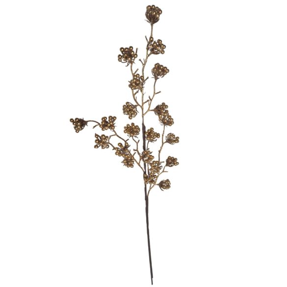 Arany bogyós ág 75 cm