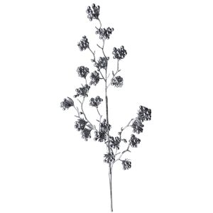 Ezüst bogyós ág 76cm