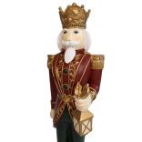 Piros karácsonyi dekoráció Diótörő 38cm