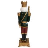 Zöld karácsonyi dekoráció Diótörő 38cm