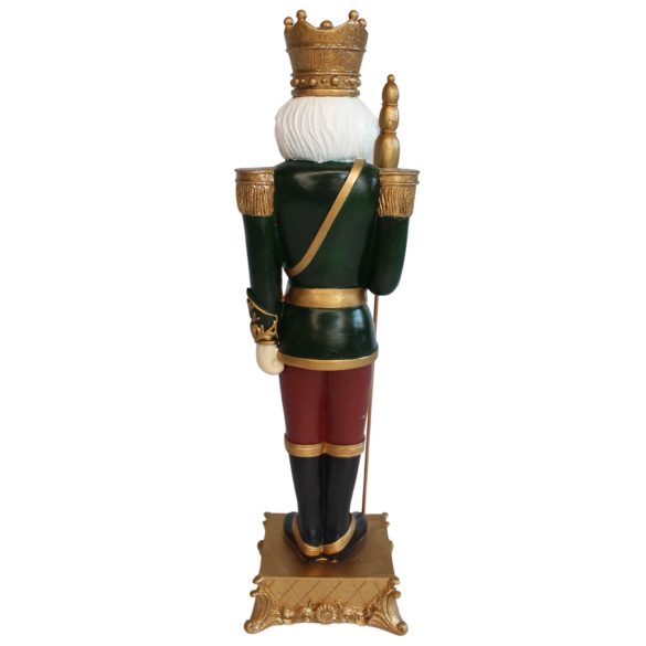 Zöld karácsonyi dekoráció Diótörő 38cm