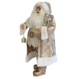 Arany karácsonyi dekoráció Mikulás 64cm