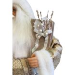 Arany karácsonyi dekoráció Mikulás 64cm