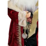 Piros karácsonyi dekoráció Mikulás  64cm