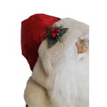 Piros karácsonyi dekoráció Mikulás  64cm