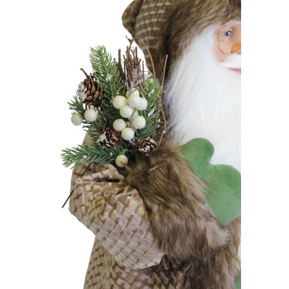 Natur dekoráció Mikulás  83cm