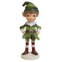 Zöld karácsonyi manó Oliver 9cm