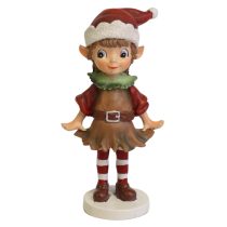 Piros karácsonyi manó Mia 9cm