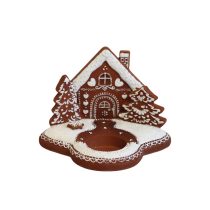 Mézeskalács gyertyatartó  Ház 15cm