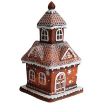 Világító mézeskalács templom 24cm