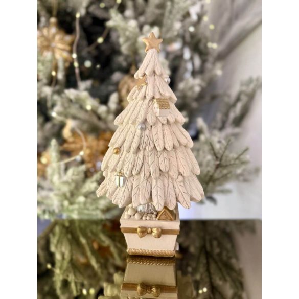 Fehér arany karácsonyfa 30cm