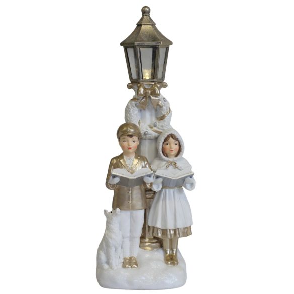 Fehér arany karácsonyi dekoráció karácsonyi éneke