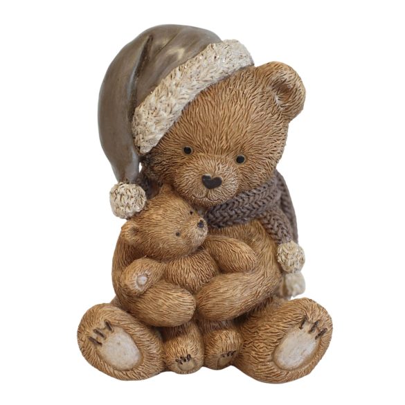 Karácsonyi figura Teddy mackó 10cm