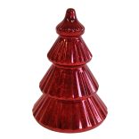 Piros illatos gyertya karácsonyfa 20cm