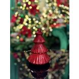 Piros illatos gyertya karácsonyfa 20cm