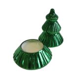 Zöld illatos gyertya karácsonyfa 20cm