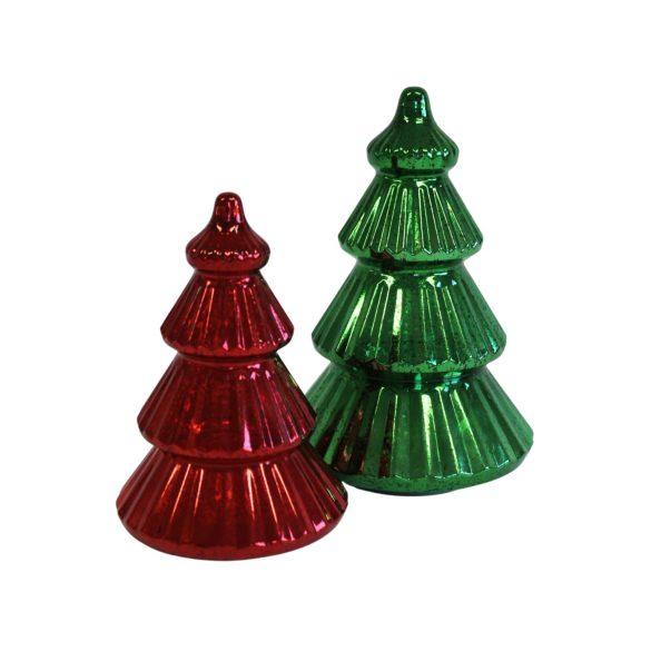 Zöld illatos gyertya karácsonyfa 20cm