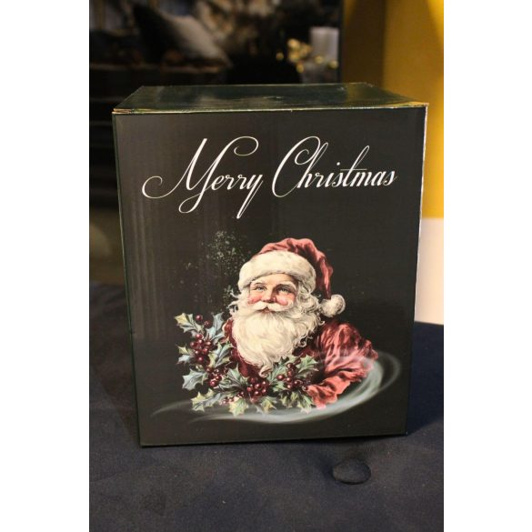 Piros illatgyertya karácsonyi gömb 19cm