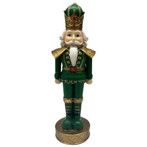 Zöld karácsonyi diótörő 24cm