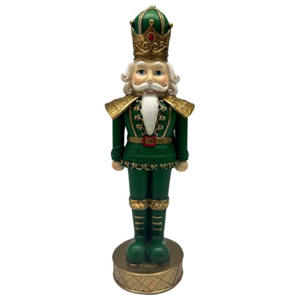 Zöld karácsonyi diótörő 24cm