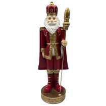 Piros karácsonyi diótörő 35cm