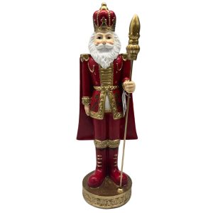 Piros karácsonyi diótörő 35cm