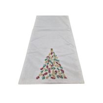 Fehér karácsonyi asztali futó 180cm