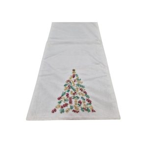 Fehér karácsonyi asztali futó 180cm