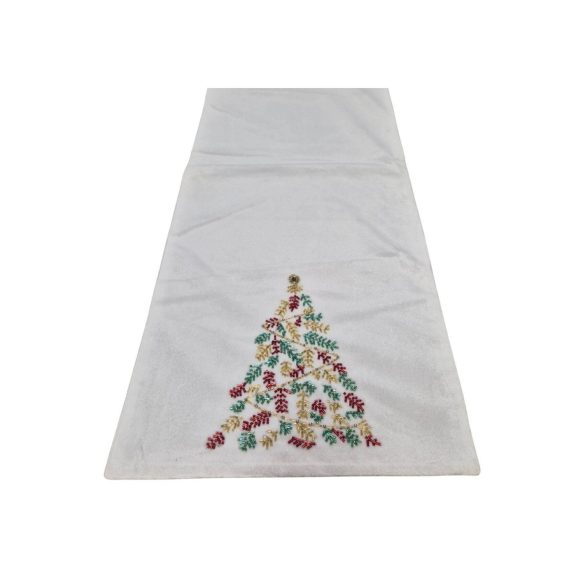 Fehér karácsonyi asztali futó 180cm