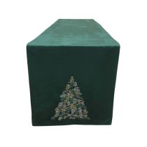 Zöld karácsonyi asztali futó 180cm