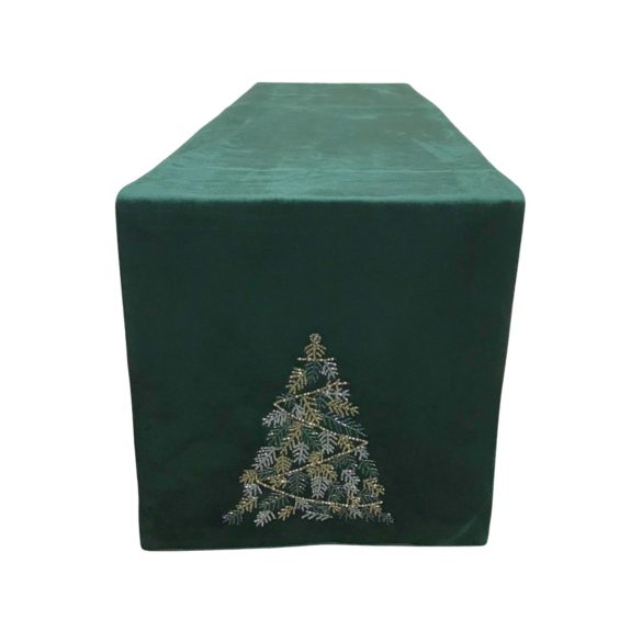 Zöld karácsonyi asztali futó 180cm