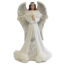 Fehér imádkozó angyal szobor 27cm