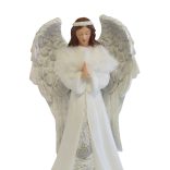 Fehér imádkozó angyal szobor 27cm