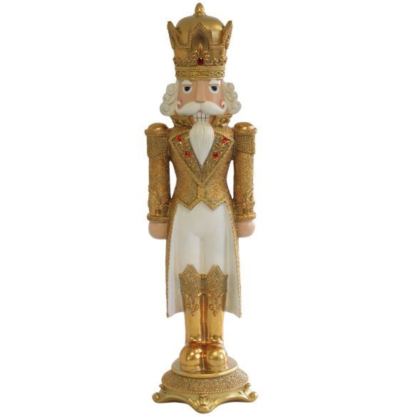 Fehér arany karácsonyi figura Diótörő 92cm
