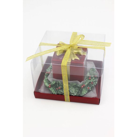 Karácsonyi gyertya ajándék 8cm