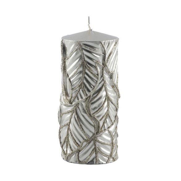Ezüst gyertya LUX 15cm