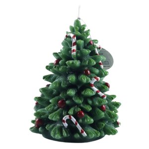 Karácsonyfa alakú gyertya 16cm