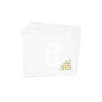 Fehér arany luxus szalvéta 4db 40cm