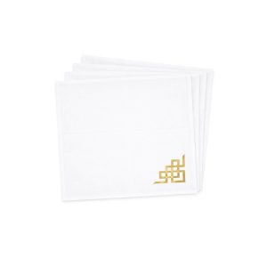 Fehér arany luxus szalvéta 4db 40cm