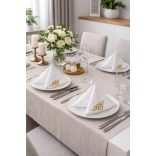 Fehér arany luxus szalvéta 4db 40cm