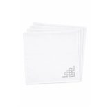 Fehér ezüst luxus szalvéta 4db 40cm