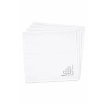 Fehér ezüst luxus szalvéta 4db 40cm