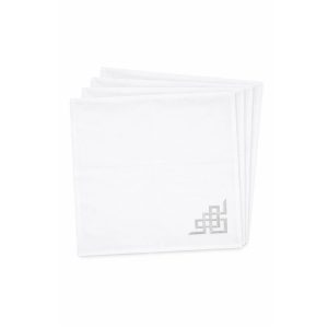 Fehér ezüst luxus szalvéta 4db 40cm