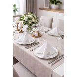 Fehér ezüst luxus szalvéta 4db 40cm