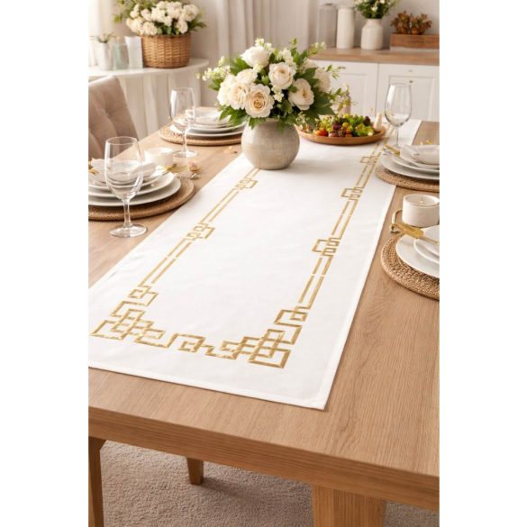 Fehér arany luxus stóla 140cm