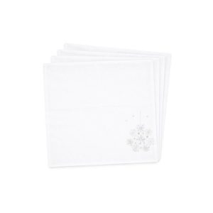 Fehér karácsonyi szalvéta 4db 40cm