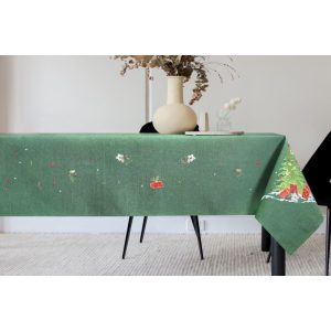 Zöld karácsonyi terítő fával 180cm
