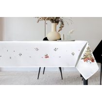 Fehér karácsonyi terítő fával 180cm