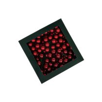 Sötét piros üveg karácsonyi gömbök 2cm 144db